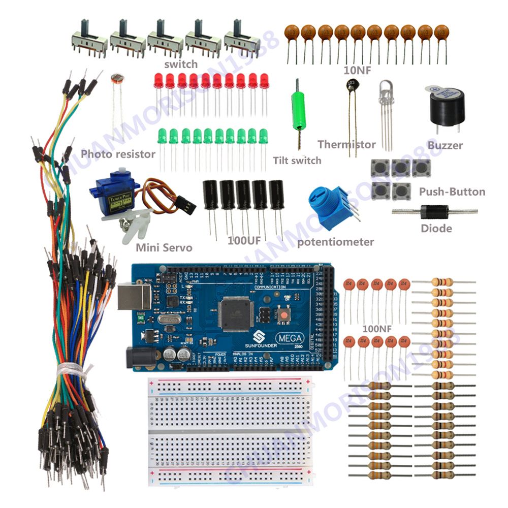 Sunfounder Lab Project Mega 2560 Basic Starter Kit For Arduino Uno R3 Nano 7472