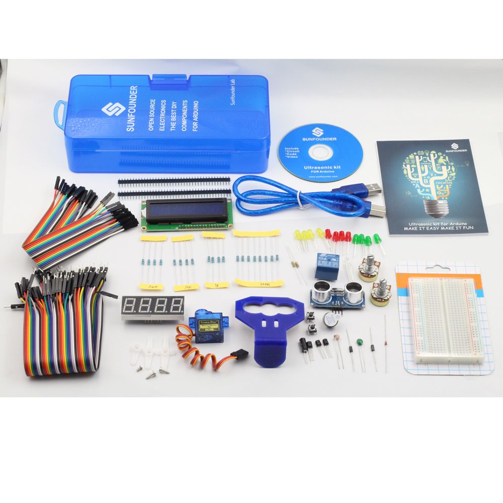 Sunfounder Lab Lcd Relay Ultrasonic Sensor Kit For Arduino Mega 2560 Uno R3 Ebay 5925