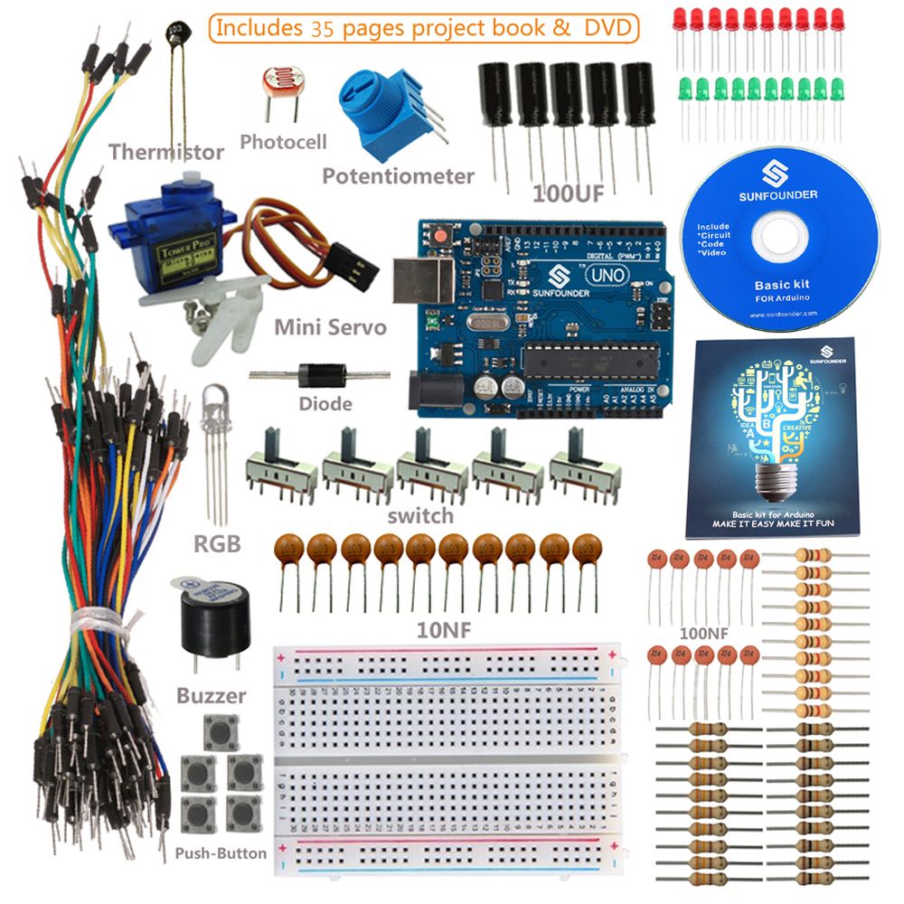 Arduino uno r3 starter kit ebay with 