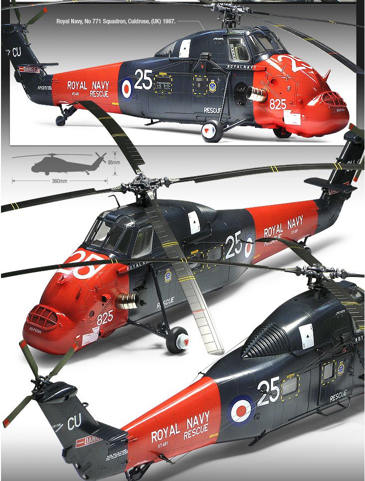 NEW 1/48 ROYAL NAVY HELICOPTER WESSEX UH.5 Academy Model Kit Helicopter 12299 eBay