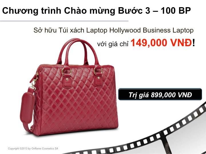 quà chào mừng bước 3 Oriflame