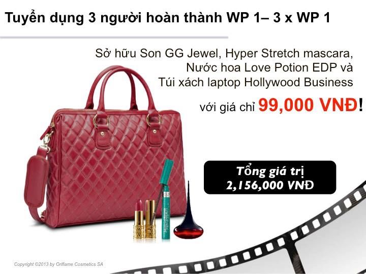 Quà bảo trợ 3 người oriflame