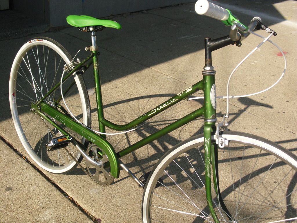 Customized Vintage Breeze Street Style SIngle Speed - $225, Check out this Classic remake of an old cruiser turned street bike Designed for speed now, and has shed a few pounds from that old classic look She is pretty and fast and actually very comfortable New Tires, Rims, Grips, Seat and style.