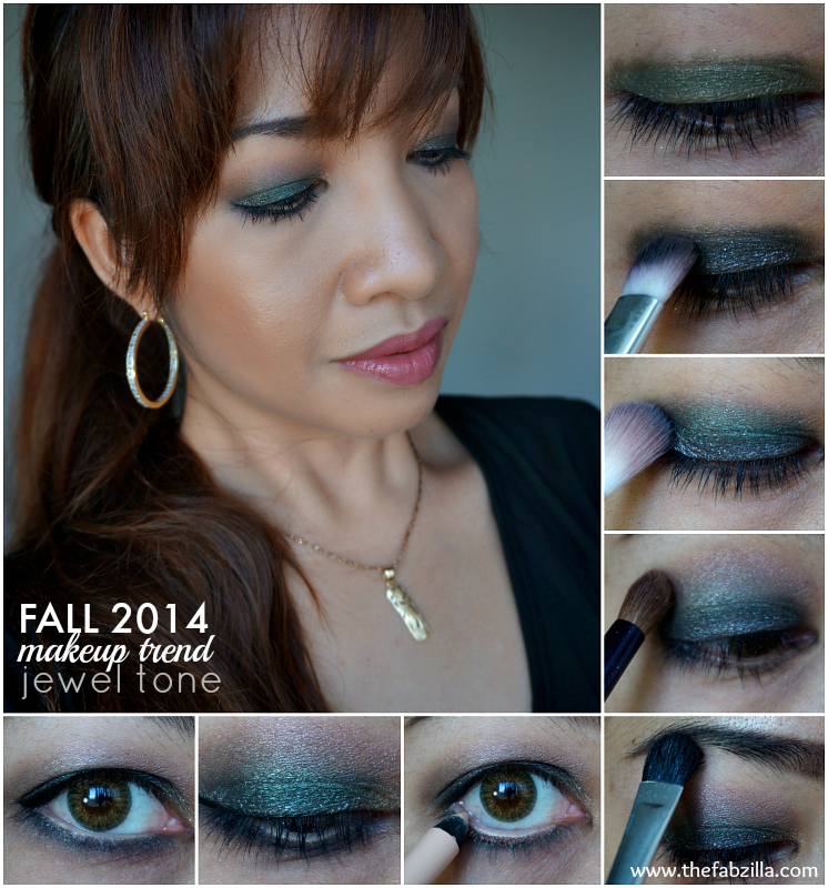 Fall 2014 Makeup Trend, Jewel Tone Eyes, Smoky Eyes, Tutorial