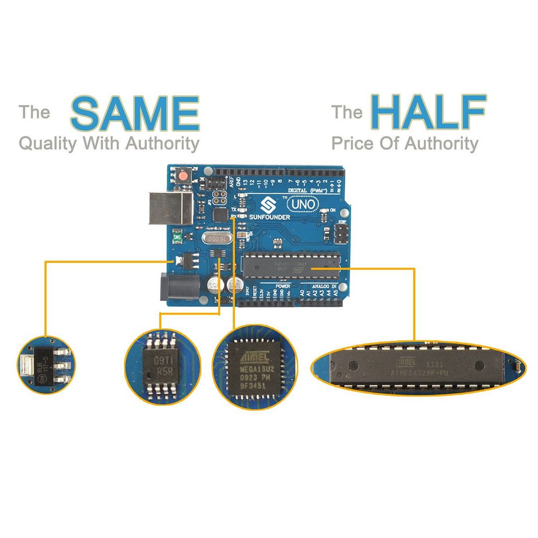 SunFounder Lab New Project Starter Kit Uno R3 For Arduino Starter ...