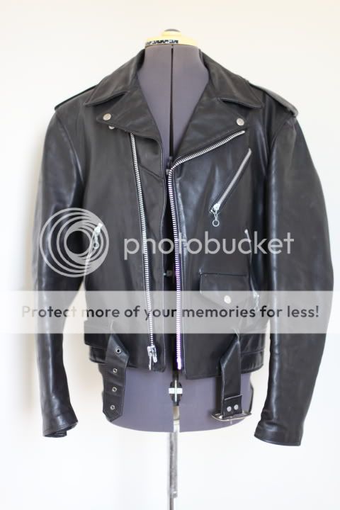 10/10 MEN VINTAGE SCHOTT PERFECT Motorcycle Jacket 618 BIKER Leather 