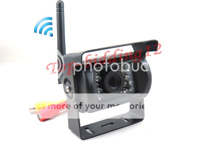 Wireless 7" TFT Car Rearview Monitor Truck Bus Car Backup Camera IR Nigh Vision