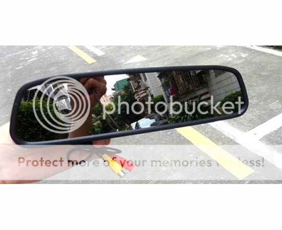 4 3" Car Rear View Monitor Mirror 2 4G Wireless Camera Night Vision Waterproof